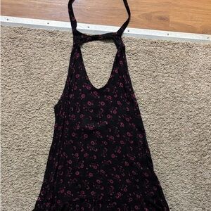 Do Not Ask Why Woman’s On Size Fits Most Floral Maxi Dress with Pink Rose Print